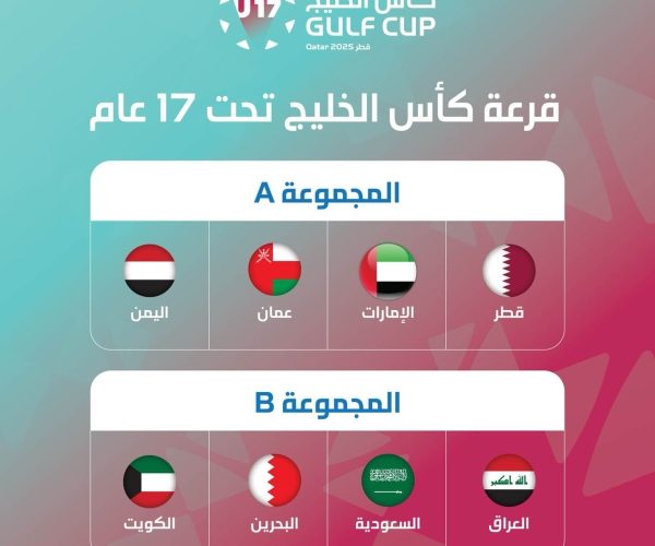 رياضة: منتخب اليمن للناشئين في المجموعة الأولى من بطولة كأس الخليج