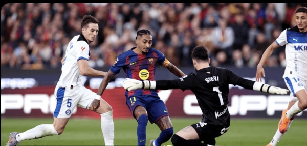 رياضة: برشلونة يظفر بالنقاط أمام ضيفه ألافيس